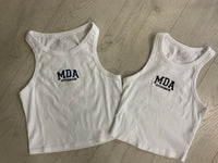 MDA crop ribbed top
