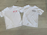 Mda kids T-shirt white & pink