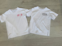 Mda kids T-shirt white & pink
