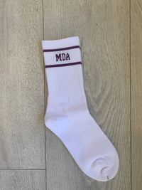Socks white/plum MDA