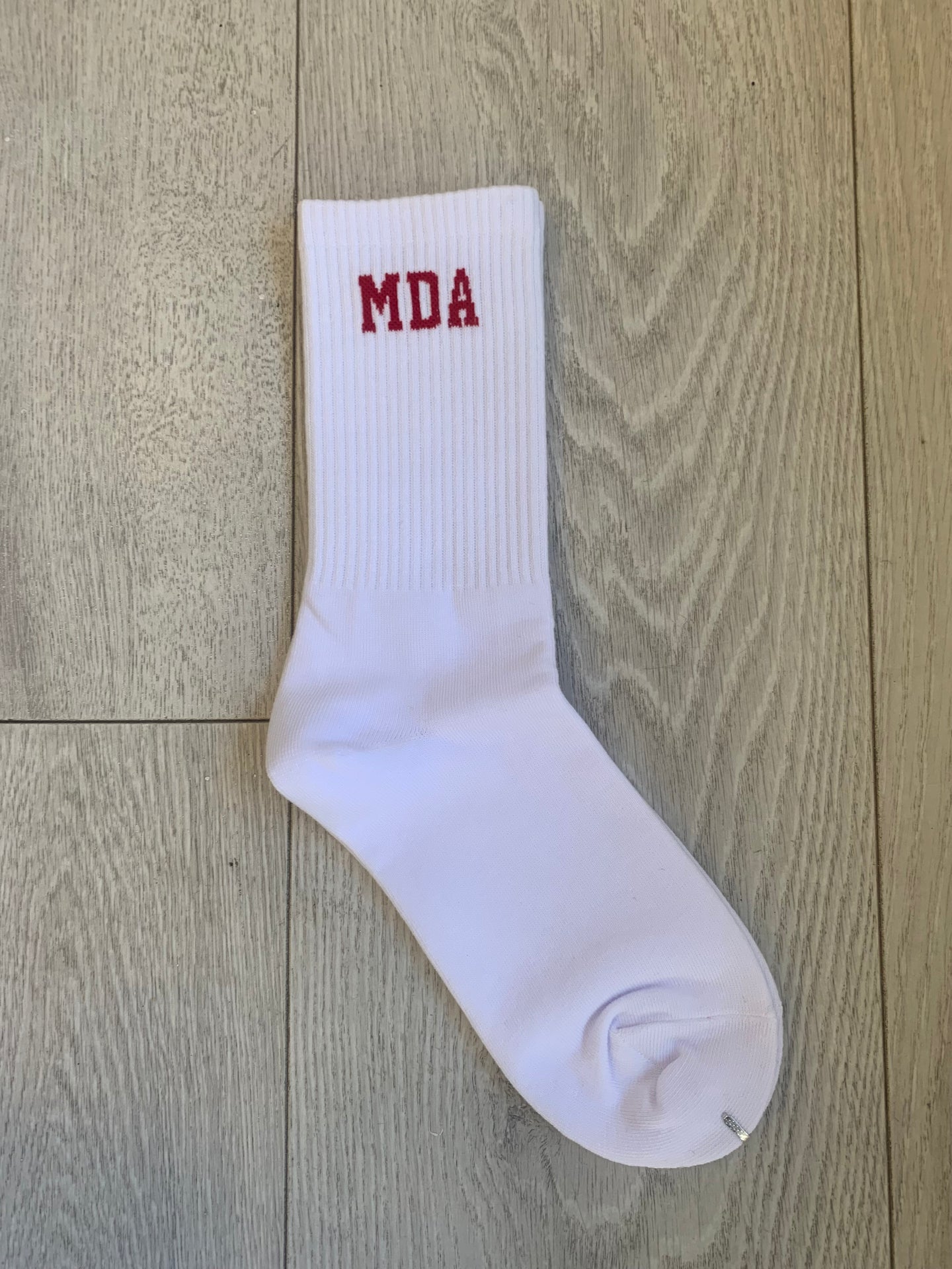 Socks white/Red MDA
