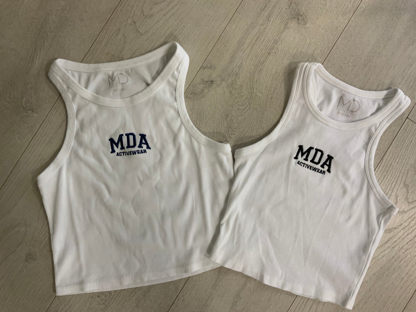 MDA crop ribbed top