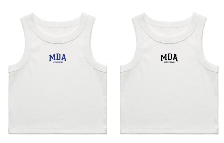 MDA crop ribbed top