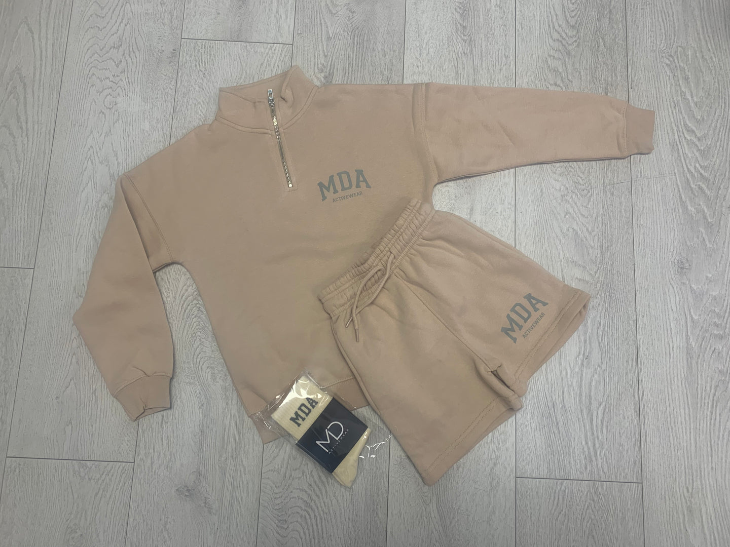 MDA zip up & short set