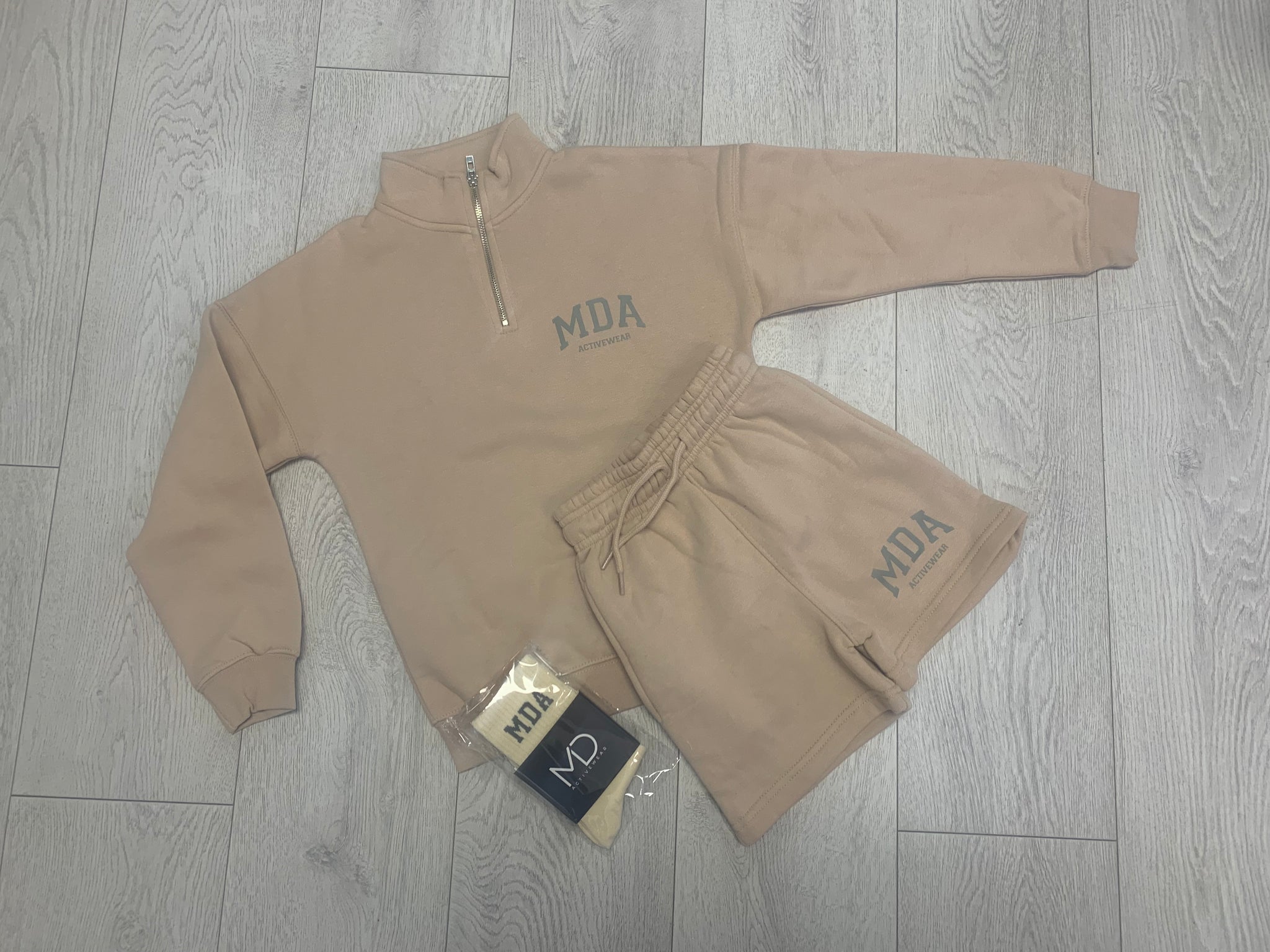 MDA zip up & short set