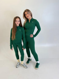 Elite runch biker top jacket & leggings set