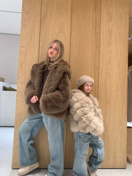 Kids faux fur
