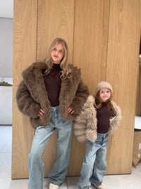 Kids faux fur