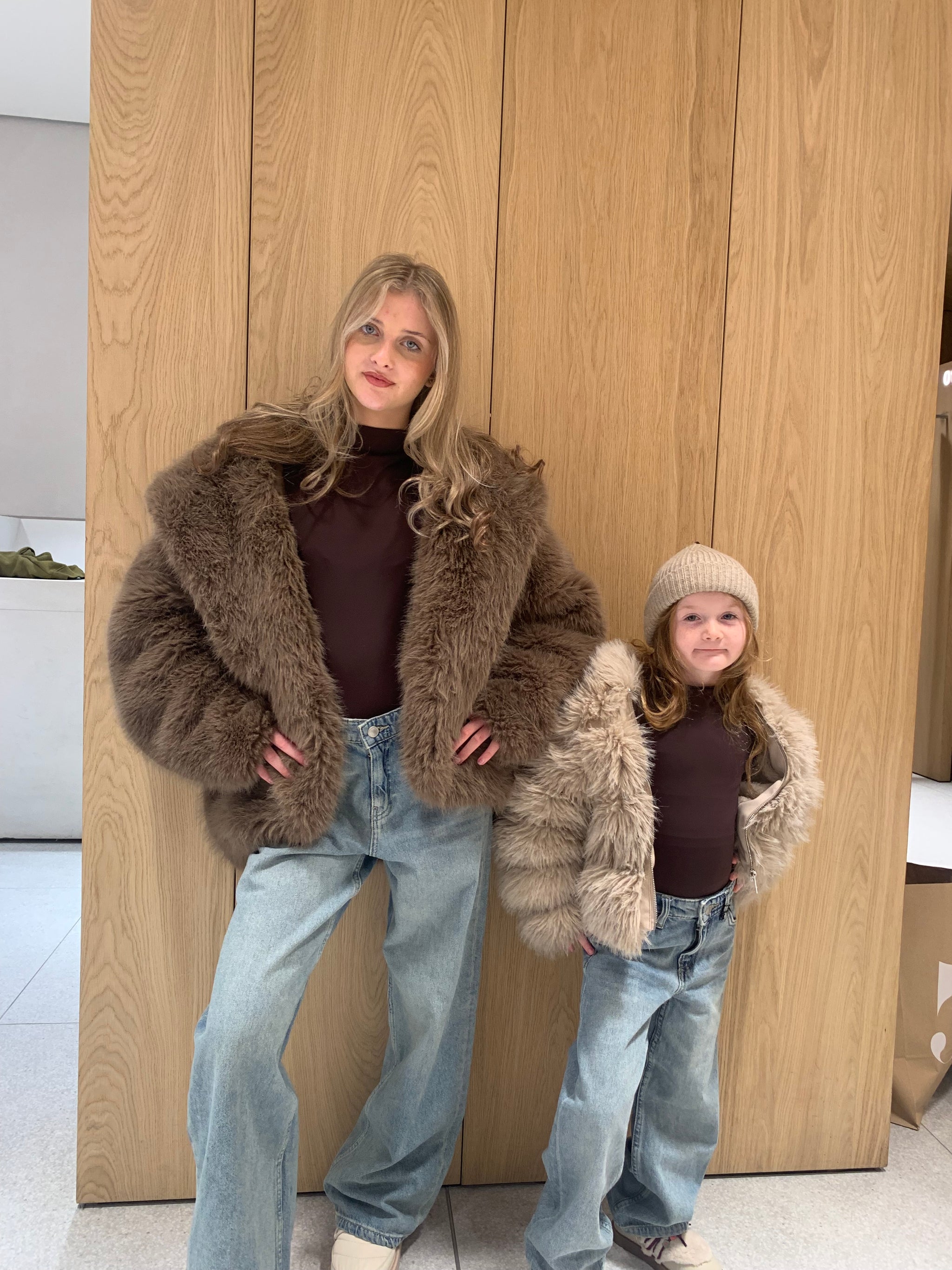 Kids faux fur