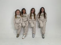 MDA kids stone & olive jogger set