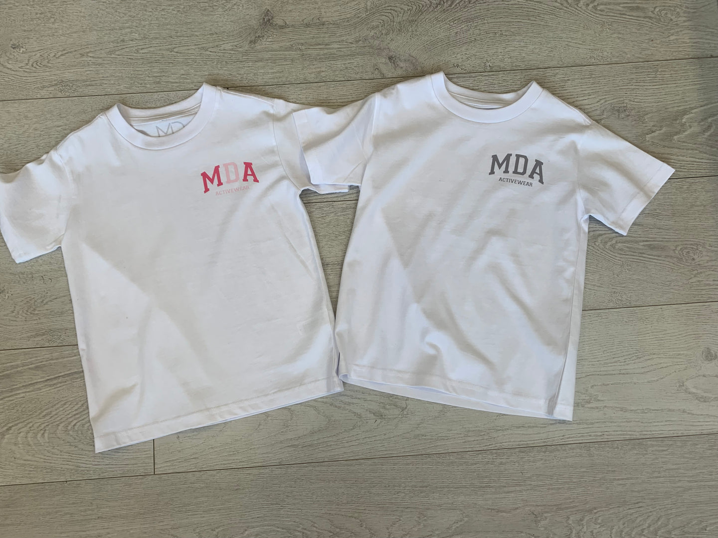 MDA kids T-shirt white& grey