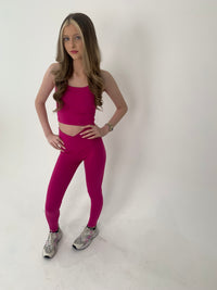 Yoga set fuchsia pink